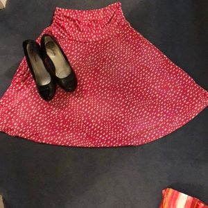 Pink Tear-drop Circle Skirt